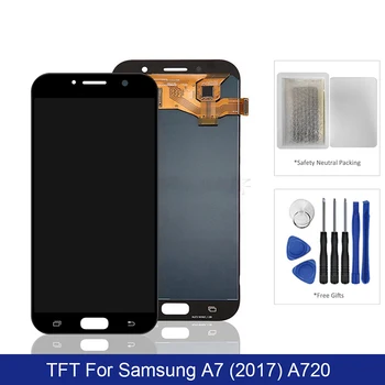 

For Samsung Galaxy A7 2017 LCD Display Touch Screen Digitizer Assembly On SM A720F A 7 720F Sm-A720F 100% Test