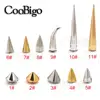 20sets Metal Cone Studs And Spikes DIY Craft Cool Punk Garment Rivets For Clothes Bag Shoes Leather DIY Handcraft Parts ► Photo 2/6