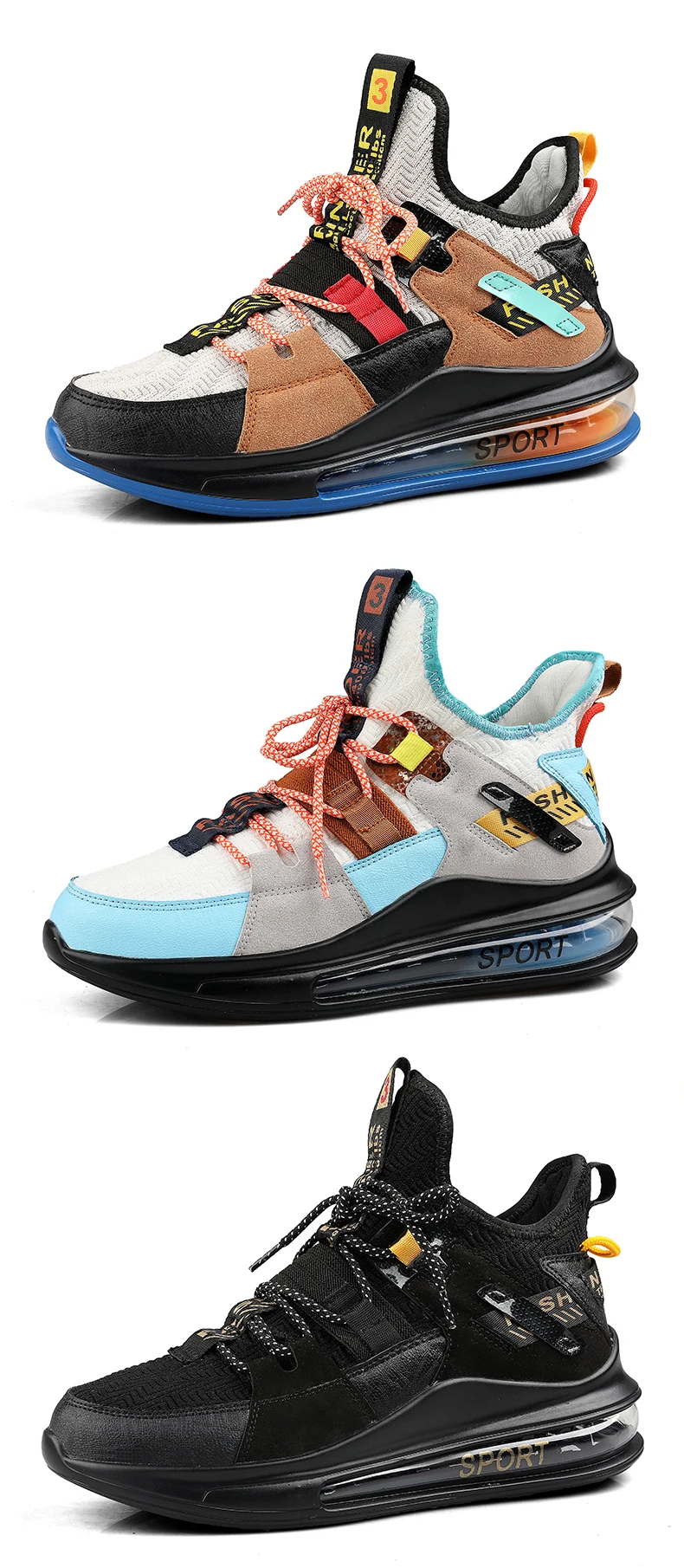 Colorful Dad Sneakers Stylish Design