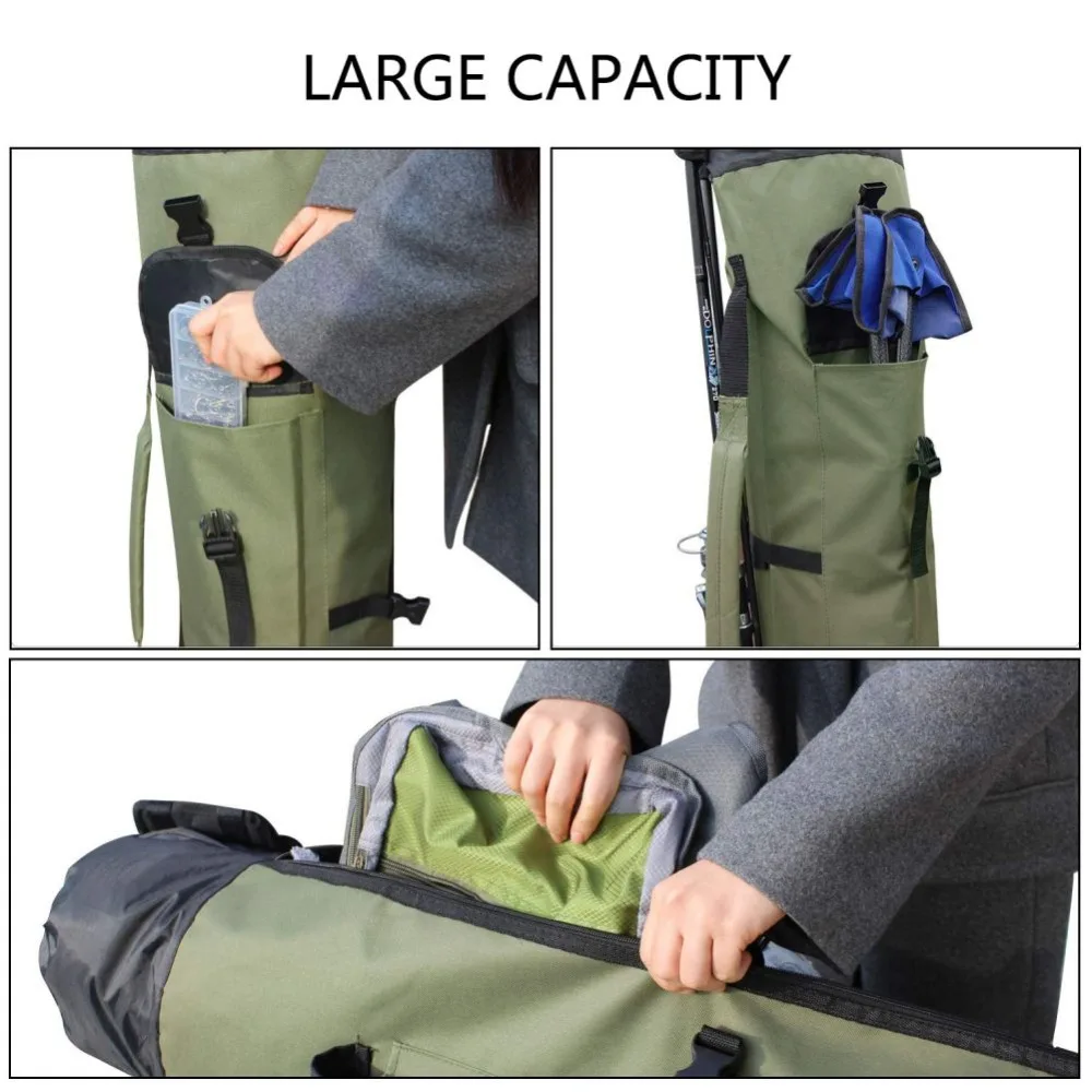 Portable Multifunction Nylon Fishing Bags Fishing Rod Bag Case Fishing Tackle Tools Storage Bag