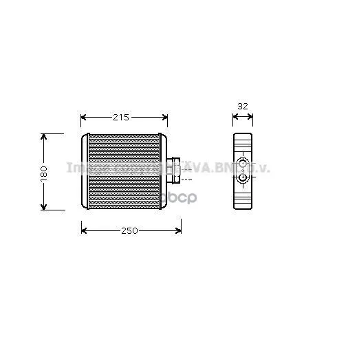 Радиатор Отопителя Skoda Fabia 99-07 / Vw Polo 1.4/1.9tdi 01- Ava Vn6196 Ava арт. VN6196