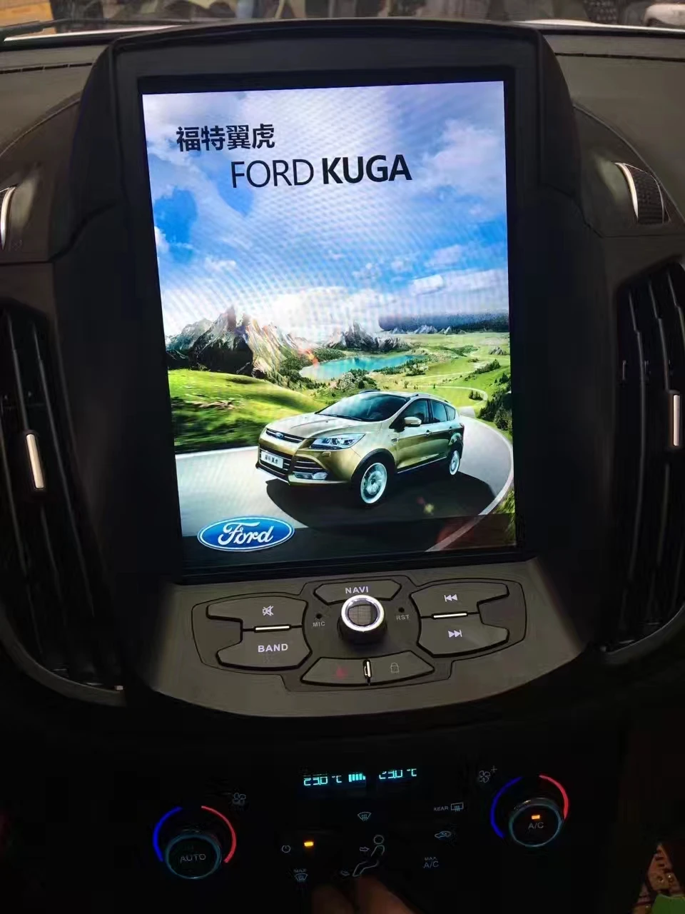 10," экран Tesla навигация для Ford Kuga 2013- Android 8,1 автомагнитола gps bluetooth Мультимедиа carplay 2K видео головное устройство