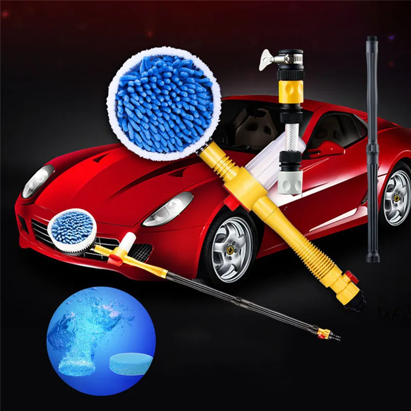 Автоматическая Автомобильная поролоновая щетка для мытья, вращающаяся Чистящая Щетка, авто вращение, автомобильный очиститель с многофункциональной чисткой