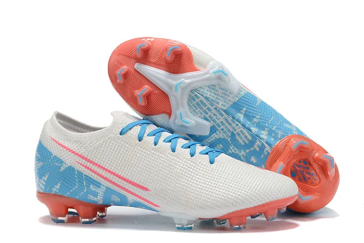 Высокое качество мужские футбольные бутсы Vapors 13 Elite NJR FG уличные футбольные бутсы Neymar футбольные бутсы chuteiras дешевые синие - Color: 7