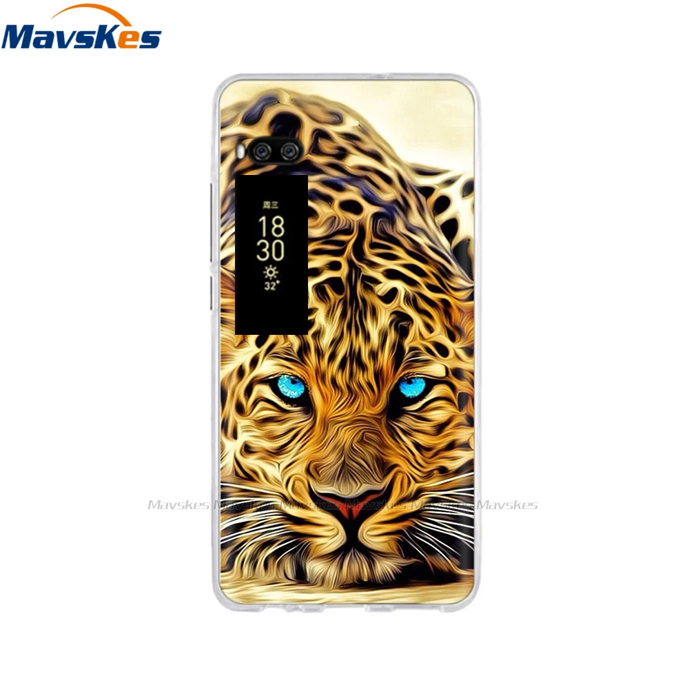 For Meizu Pro 7 Case 5.2" Fundas Coque Back Cover For Meizu Pro 7 Plus 5.7" Phone Cases Soft TPU Painted Silicone Bumper Shell 