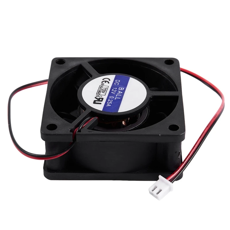 60 мм x 25 мм DC 12 В 0.25A 2Pin вентилятор охлаждения для компьютера чехол кулер процессора