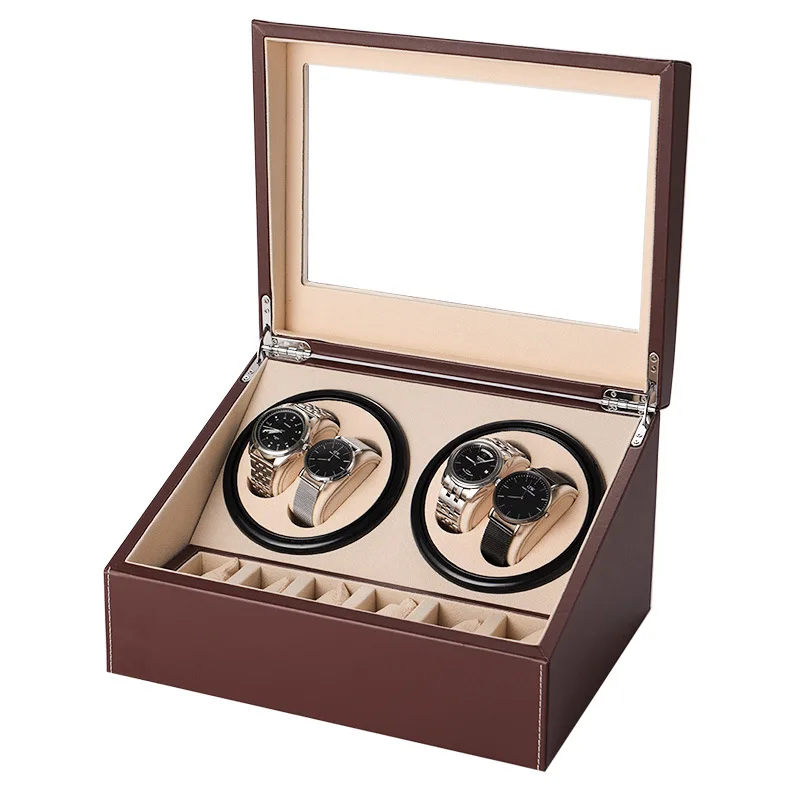 4+6 PU Automatic Silent Watch Winder 1