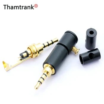 

10pcs Jack 2.5mm 4 Pole Stereo Male Jack 2.5 Audio Plug Connector DIY Solder Adapter for Shure 2mm 4mm 6mm Cable