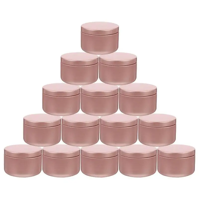 24 Pcs Aluminum Candle Tin Round Candle Containers Practical Candle