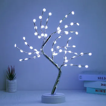 

LED Tree Lights Table Lamp Battery USB Powered Birthday Gifts Indoor Led String Light For Party Home Decoration Xmas Tree