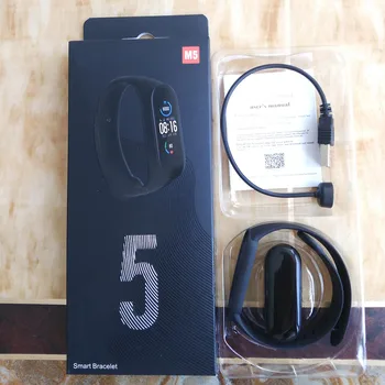 

Magnetic Charging M5 Bluetooth Smartband Monitor multi language Portuguese Russian Drop Dropshipping Brazil Supplier
