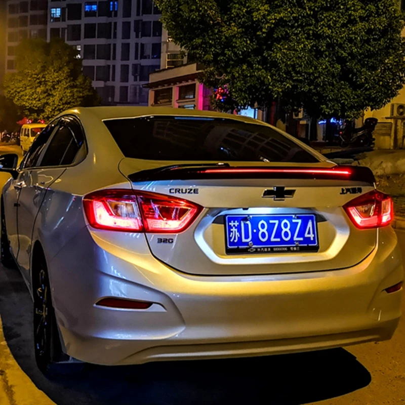 Для 2017 2018 спойлер Cruze ABS материал заднее крыло автомобиля праймер цвет задний для