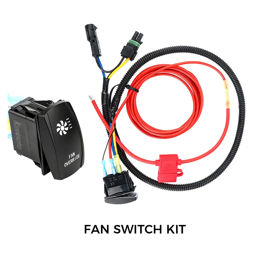 Комплект переключателя вентилятора KEMIMOTO UTV RZR для Polaris Ranger 800 900 XP 1000 Can Am Maverick Defender