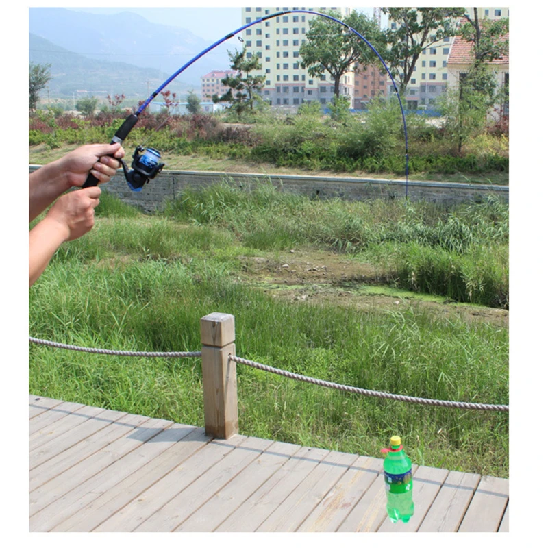 GLEEGLING Fishing Rod Sazan Olta 1.2m 1.5m Ice Fishing Rod+ Fishing Reel Fast Action Carbon Baitcasting Wheel Rod Pesca