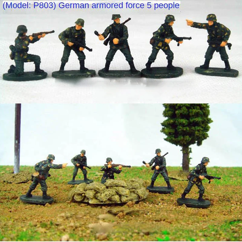 GERMAN OFFICERS 1/72 Finished 5 figures model Set 