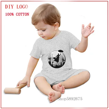 

Most popular Full Moon over London Rooftops Mary Poppins New Born Baby Clothing Summer One-Pieces Top Quality baby romper