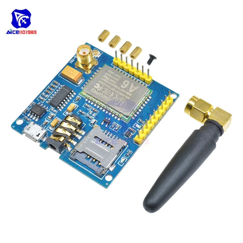 mini GPRS GSM module SIM900A Wireless Extension Module Board Antenna Tested Worldwide Store for SIM800L A6 A7 SIM800C