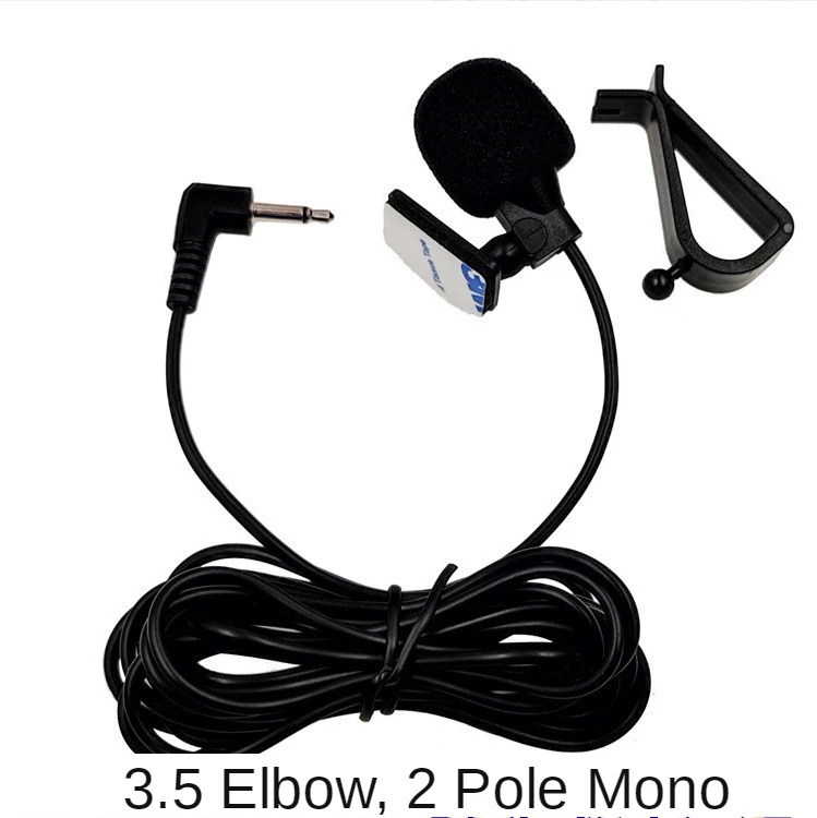 Car Audio Navigation 3.5mm Microphone Clip Jack Plug System External Wired Microphone Auto DVD Radio Omnidirectional 3m Long Mic bluetooth headphones with mic Microphones