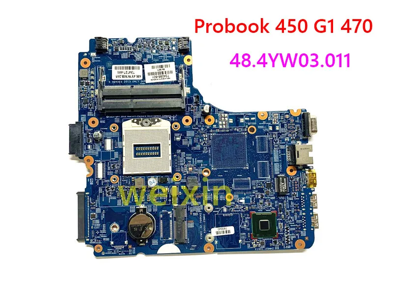 Высококачественная материнская плата для ноутбука HP Probook 450 G1 440-G1 470 734086-001 734086-501
