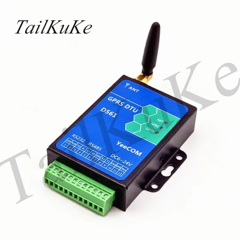 Промышленный GPRS DTU 485 + 232 TTL модуль последовательного порта Прозрачная