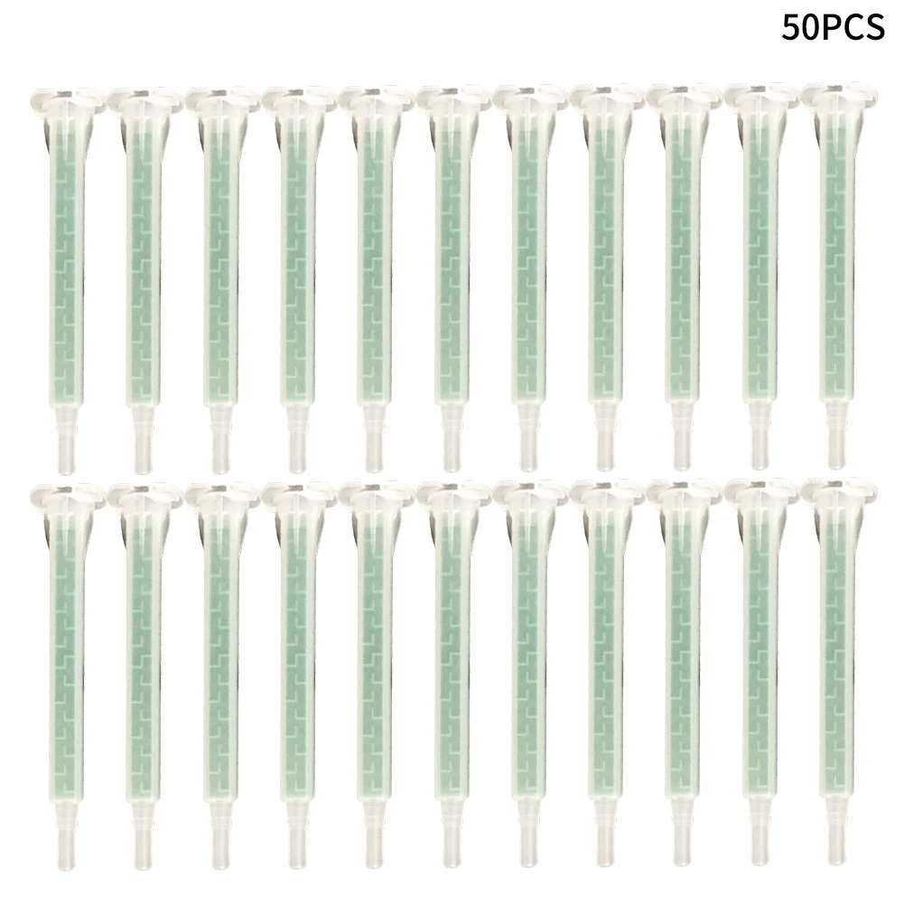 

50PCS Square Interface Static Epoxies 83mm Liquid Mixing Nozzle F6-16 Resin Professional 37ml Plastic Durable Lightweight 50ml