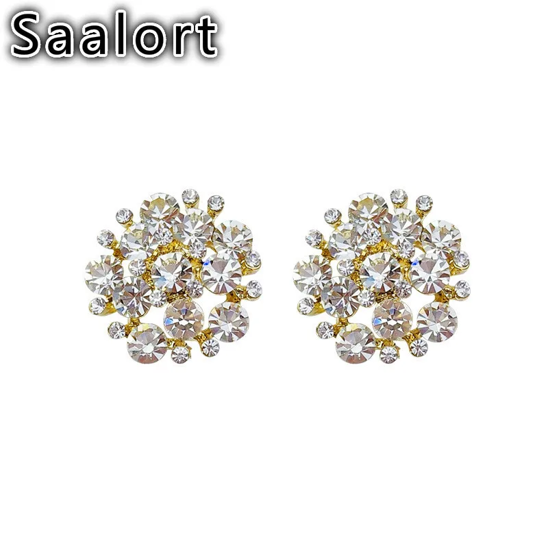 

Exquisite Luxury Large Ice Flower Crystal Zircon Earrings Charm Ear Jewelry Charm Accessories Birthday Gifts for Women Girls