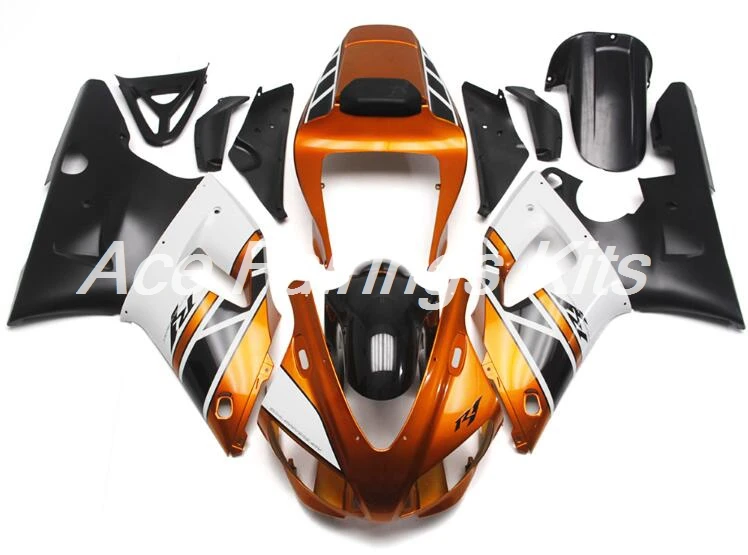 

4Gifts New ABS Full fairings Kit Fit for Yamaha YZF-R1 YZF1000 R1 1998 1999 98 99 fairing set bodywork orange black