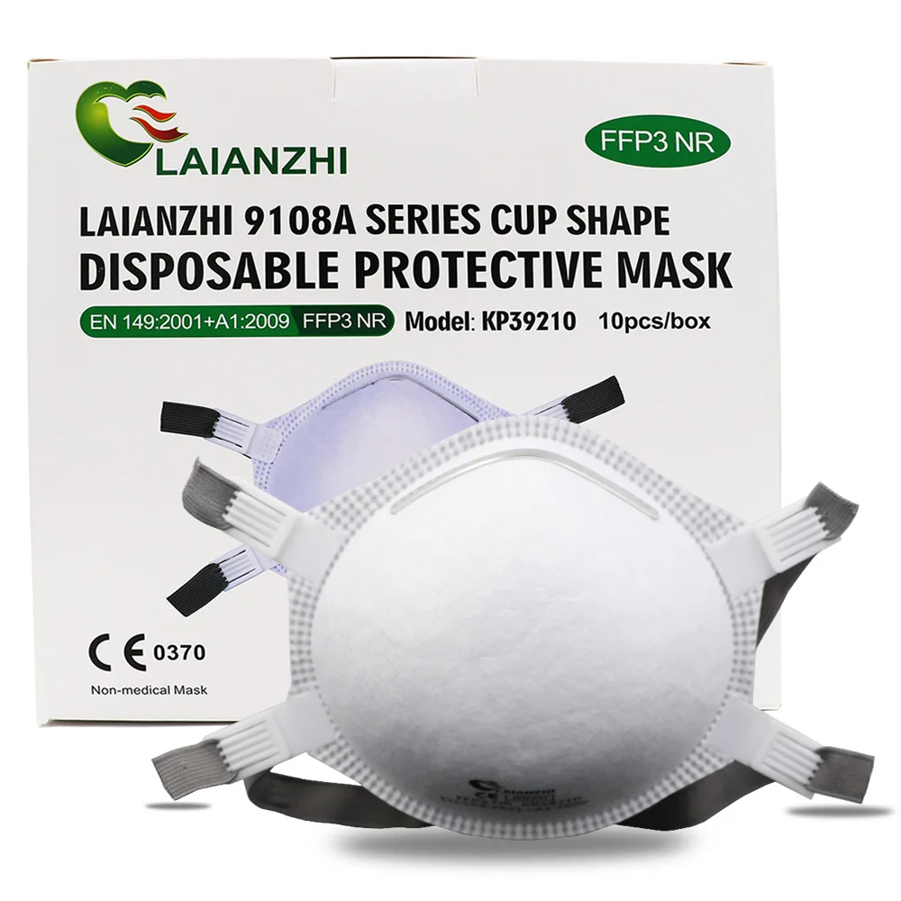 LAIANZHI FFP3 CE Cup type mask protective masks disposable pm2.5 masks harmful 99% hygiene Headwear original package mouth masks 6