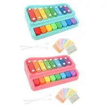 Ручной стук фортепиано с молотком музыкальный инструмент Дети Ранние развивающие игрушки богатый цвет, выгодное развитие глаз