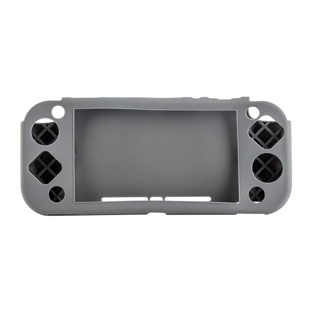 Мягкий силиконовый чехол-переключатель, защитный чехол для Nintendo Switch Lite, игровая консоль, контроллер, защитные аксессуары для игр - Цвет: Серый
