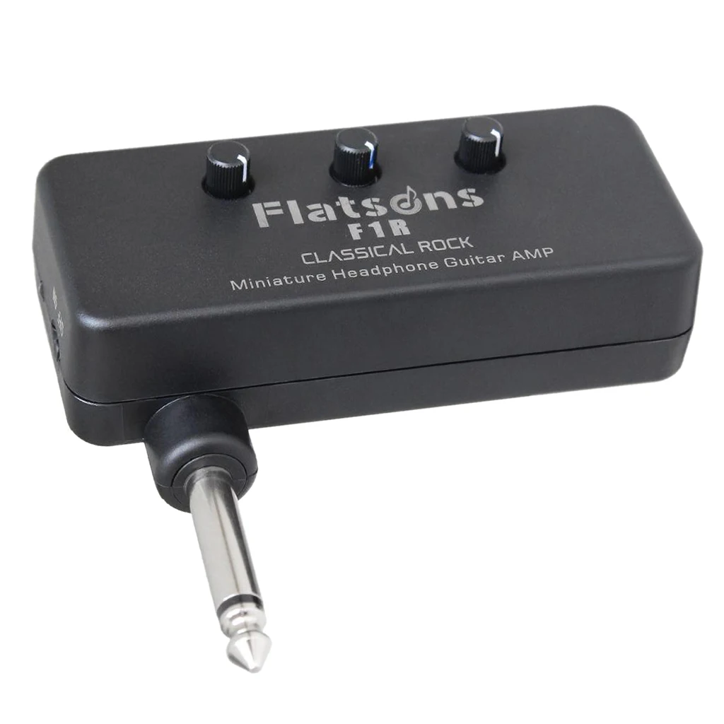 Pocket F1R Mini Headphone Guitar Amp 6.35mm Plug Plug-and-Play for Electric Guitar Ukulele