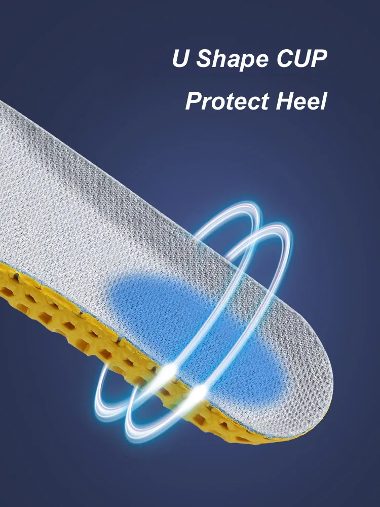 Orthopedic Memory Foam Sport Support Insert Feet Care Insoles for Shoes Men Women Orthotic Breathable Running Cushion Men Women