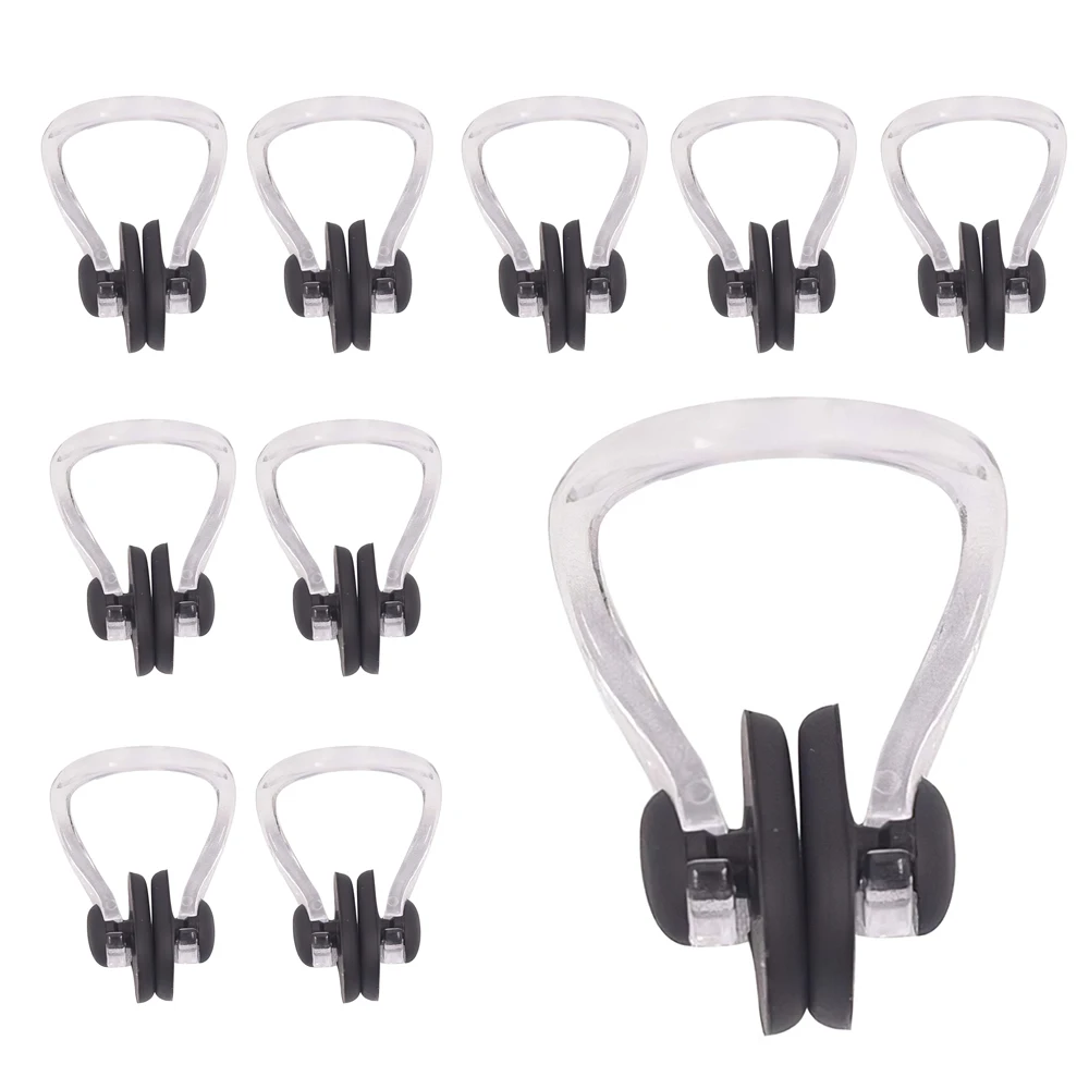 10pcs/lot High Quality Reusable Soft Silicone Swimming Nose Clip Comfortable Diving Surfing Swim Clips For Adults Children | Спорт и