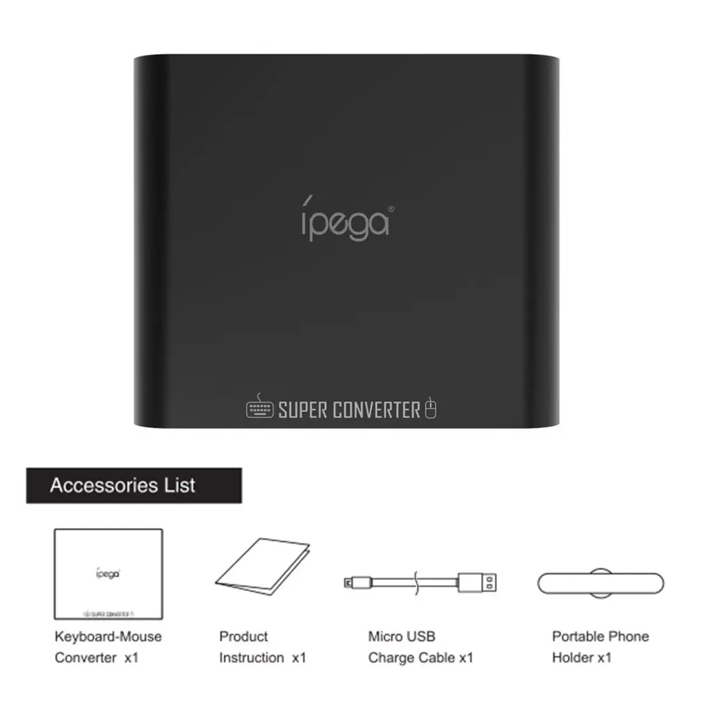  Ipega Pg-9116 Bluetooth Keyboard Mouse 2 in 1 Converter for Mobile Pubg Controller Games for Androi