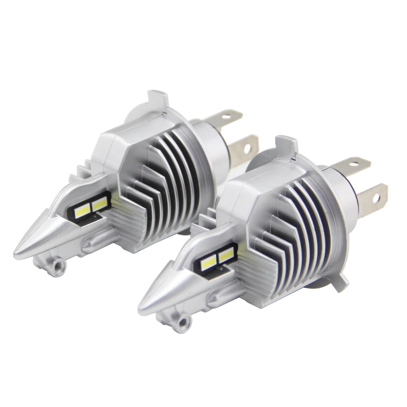 SHUOKE Fighter H4 светодиодный H4 фара Встроенный вентилятор DC 12V 25W 6000K IP67 настраиваемый авто класс светодиодный чипы 6063 алюминиевый теплоотвод