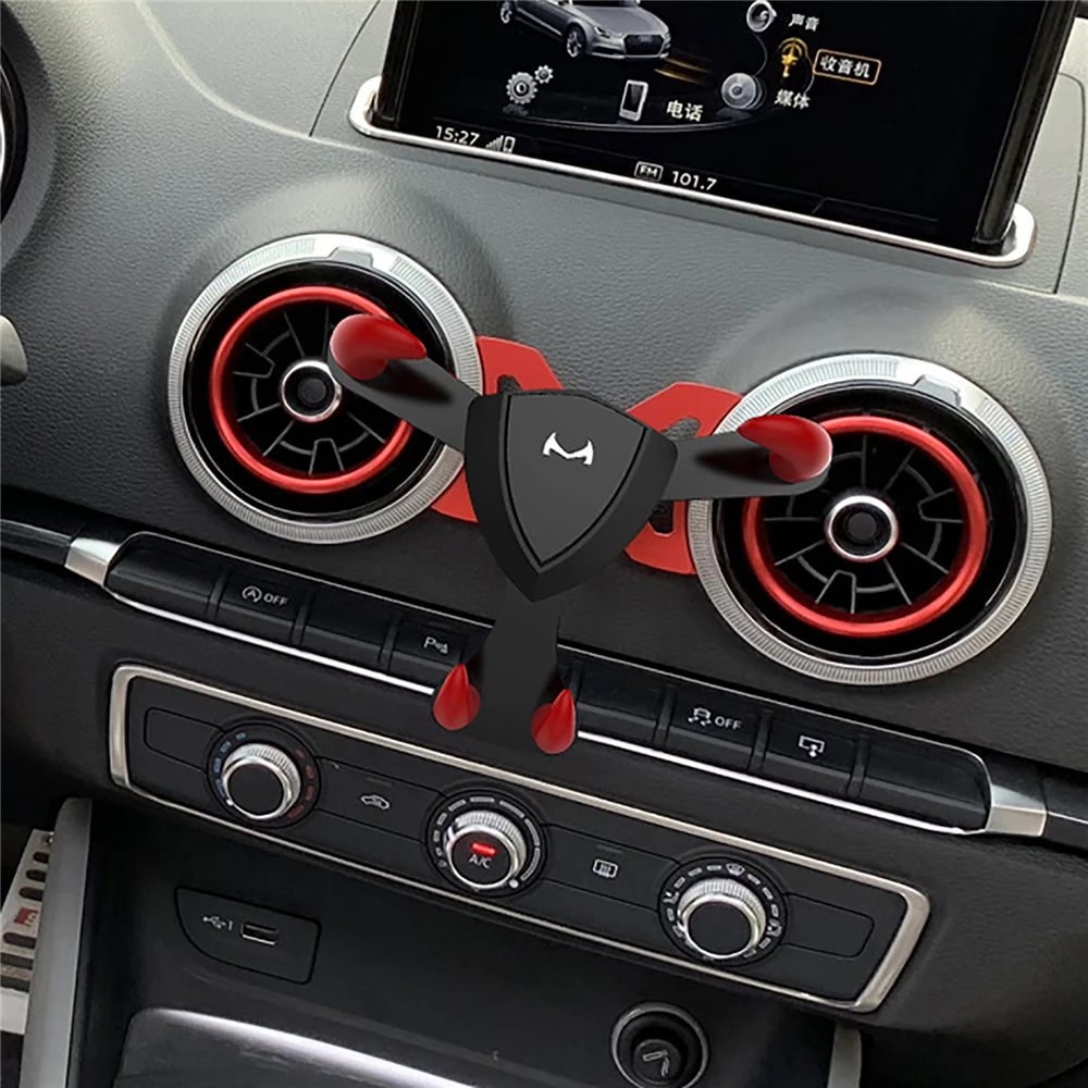 Держатель для мобильного телефона с гравитационным зажимом для Audi A1 A3, автомобильный держатель для телефона с вентиляционным отверстием для iphone, смартфонов на базе Android