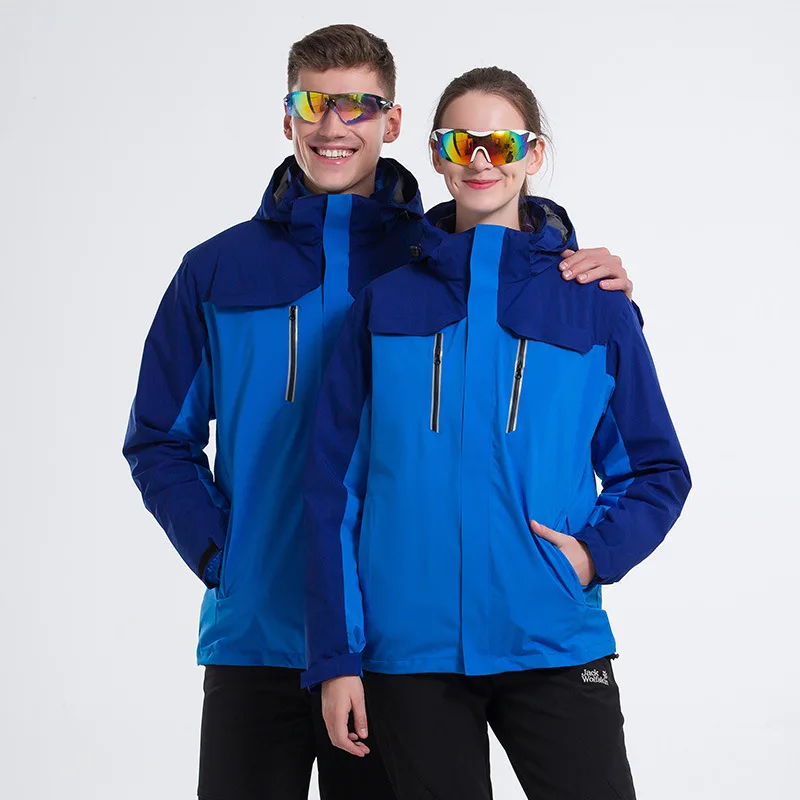 

Outdoor Waterproof Jacket Customizable Logo Men And Women-Autumn & Winter Two-Piece Set Three-in-One Windcheater Mountaineering