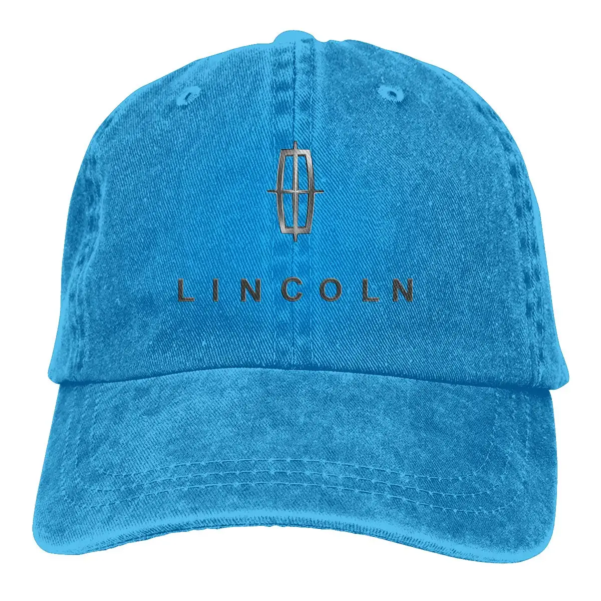 TSDFCMen Женская винтажная Регулируемая Кепка с логотипом Lincoln Strapback, Черная