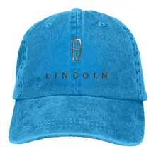 TSDFCMen Женская винтажная Регулируемая Кепка с логотипом Lincoln Strapback, Черная
