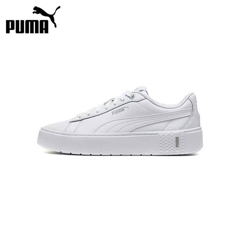 puma smash platform l white