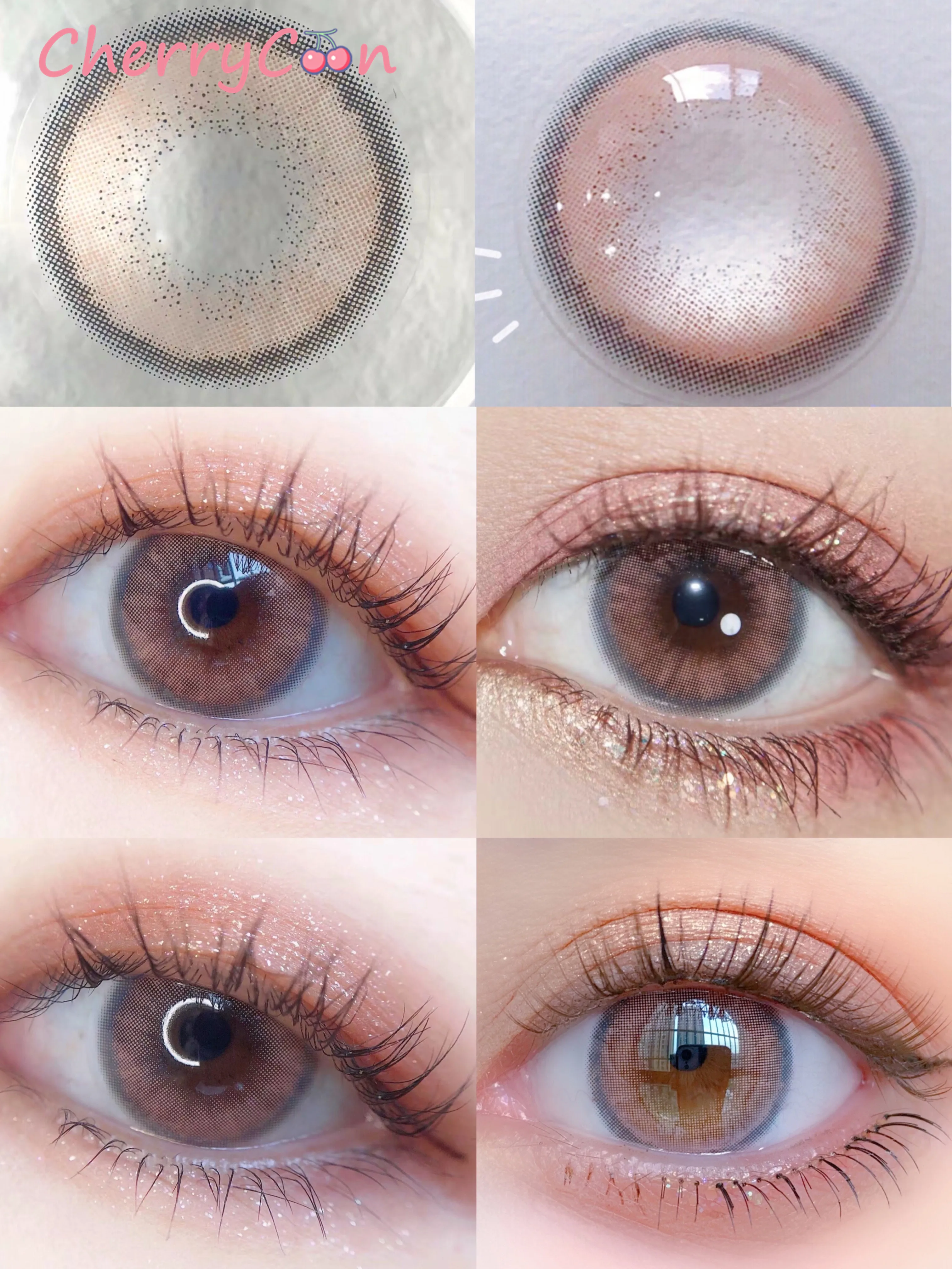 CherryCon Milky Way pink blue circle Contact Lenses Yearly Colored Soft