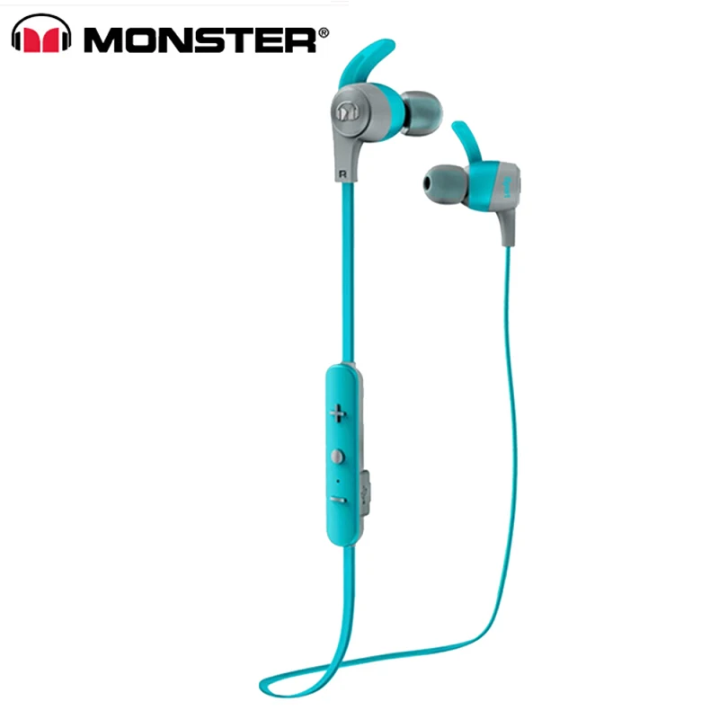 Monster iSport достижения беспроводные наушники-вкладыши спортивные наушники для бега Bluetooth гарнитура устойчивое шумоподавляющие наушники с микрофоном