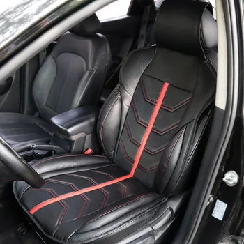 

Universal waterproof car seat covers Front Single Piece PU Leather Car Seat Cover Seat Cushion Mesh protector for Peugeot 307