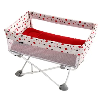 

European-style portable newborn crib multifunctional foldable travel bed with mosquito net mini bedside bed
