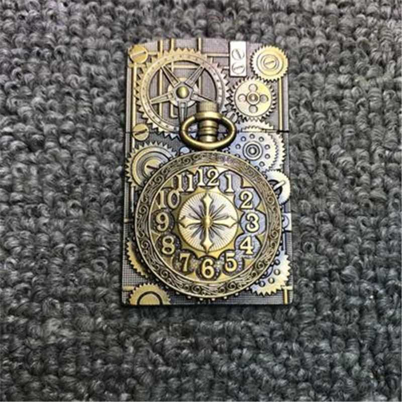 Pocketwatch2 Новинка панк Ретро Красивая попка металлическая для Зорро отделка для прикуривателя металлическая деталь для керосинового масла Зажигалка(без клея без зажигалки - Цвет: Pocketwatch2