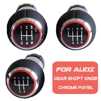 

Gear Shift Knob Fit For Audi A3 S3 2001 2002 2003 Chrome/Matt Silver Manual 5/6 Speed Car Stick Gear Lever Shifter HandBall