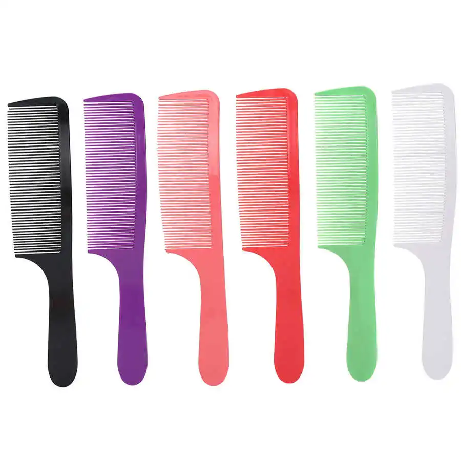 

Hair Comb 6pcs Barber Shop Curved Haircut Comb Hairdressing Cutting Comb with Non-Slip Handle Hairbrush