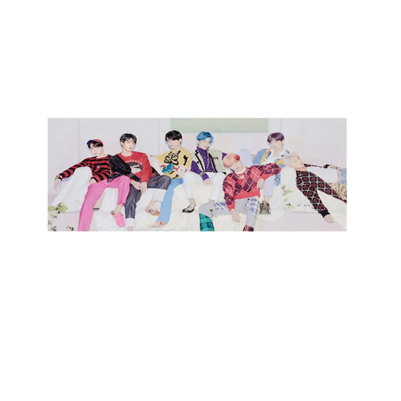 KPOP Bangtan для мальчиков карта душа персональная рука баннер JUNG KOOK JIMIN JIN SUGA J-HOPE 45*15 см - Цвет: B