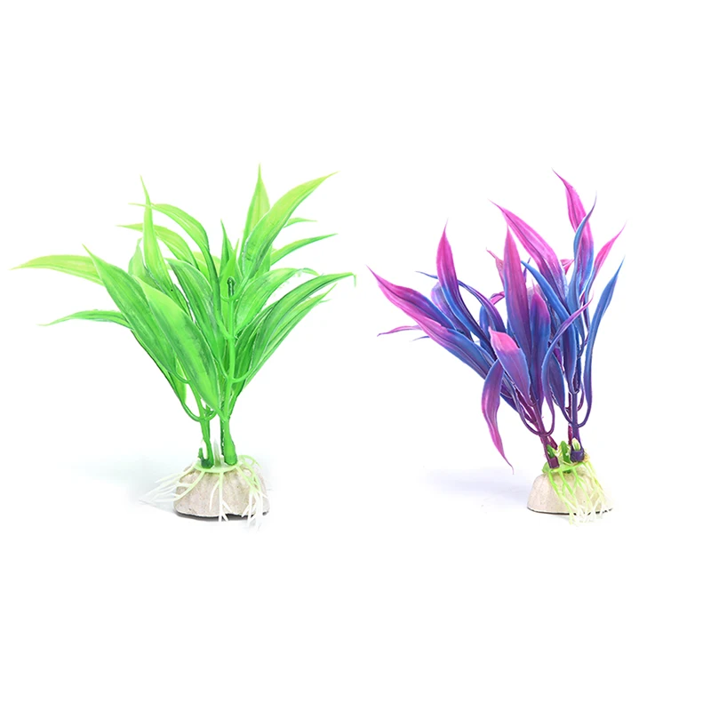 1PCS Artificial Plastic Water Plant Grass Aquarium Decorations Plants Fish Tank Grass Ornament Decor Aquatic Accessories