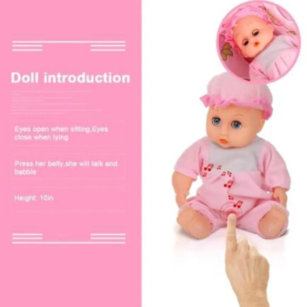 Горячая Милая детская розовая кукла коляска детская мебель игрушки детская коляска складная с куклой для 12 дюймов кукла мини коляска игрушки подарок